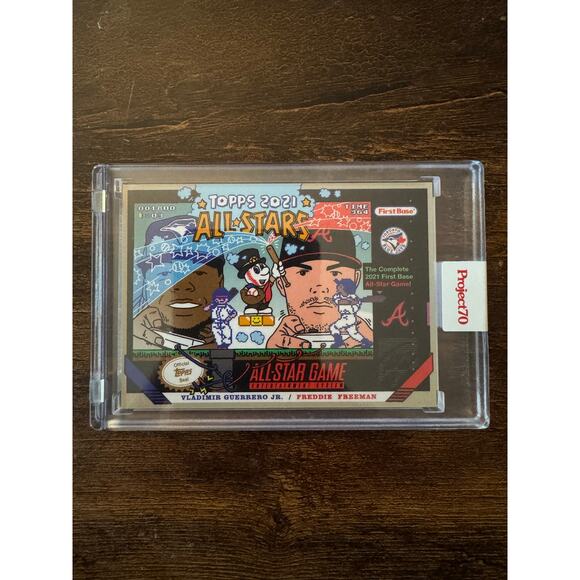 2021 Project 70 #ASG5 Vladimir Guerrero Jr/Freddie Freeman by Ermsy (PR 3,659) - Picture 2 of 3